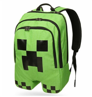 Školský batoh - Batoh Minecraft Creeper School z amerického originálu
