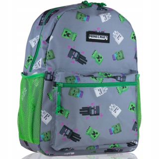 Školská taška, batoh - Minecraft School Batchpack Steve Creeper Zombie 2325