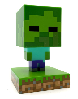 Minecraft - Mini svetlometu minecraft zombie nočná lampa originál
