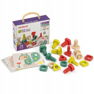 Miniland eco eco puzzle skrutka a matica