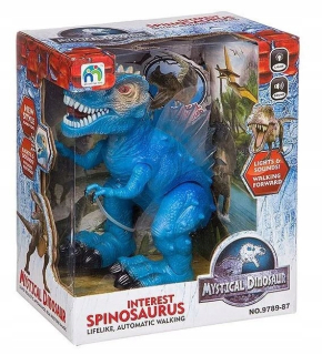 Dinosaurus chodiť mimo mystického modrého spinosaurusu