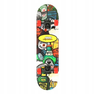 Silné drevené skateboard klasické nils extrémne