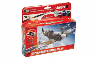 Model pre začiatočníkov Lepenie Malý Set Spitfire MK