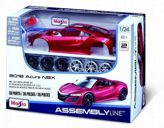 Kovový model Acura NSX 2018 01:24 pre skladanie