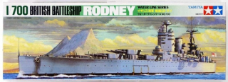 Plastikový model britskej bojová loď Rodney