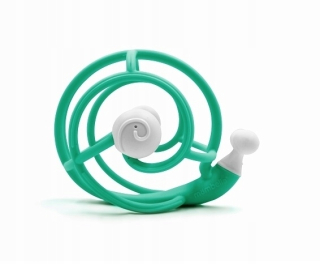 Mombello Snail Flexibilné Gryzak Grzechotek Green