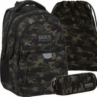 Školský batoh - Camo Backup Vojenský taktický batoh mládeže
