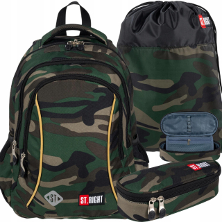 Školský batoh - Camo St.Right Tactical Military School Batoh