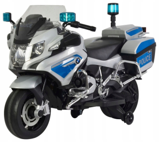 Detská elektrická motorka - Motor BMW Policajná licencia EVA Signalizácia