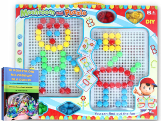 Mosaic Button Training Malý Handle Puzzle