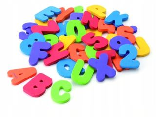 Munchkin Bath Puzzle písmená a čísla