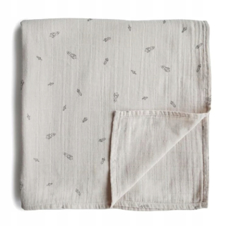 Prikrývka, prehozy na posteľ - MUSHIE DEAD MUSLAN SWADDLE120X120 Raketa