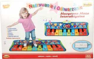 HUDOBNÁ TANEČNÁ PODLOŽKA NAHRÁVANIE SMILY