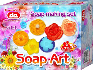 Art mydlo set pre výrobu mydla kvety transp