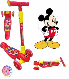 Kolobežka - Mickey Mickey Scooter LED Trojkoly pre deti