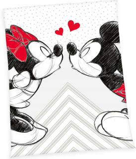 Prikrývka, prehozy na posteľ - Mouse Minnie God Bustepread sleon 140x200 miki mini