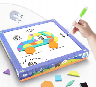 Magnetické puzzle Puzzle Shapes Montessori 898