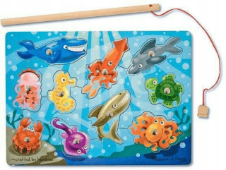 Magnetické puzzle Rybárčenie ryby