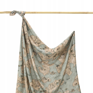 Prikrývka, prehozy na posteľ - Makaszka Bamboo Brack 100x120cm Treasure Islands