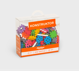 Stavebnica - Marioinex Mini vafle konštruktér 140el. 902363