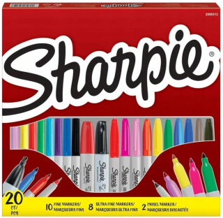 Trvalé markery 20ks MIX Kit Sharptie
