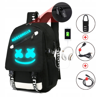 Školská taška, batoh - Marshmello Friends School Batchpack pre USB School