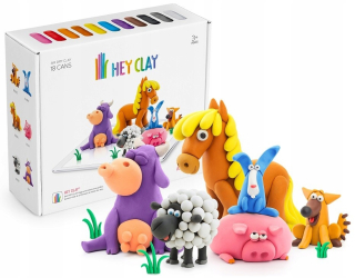 Plastová hmota - Hey Clay Animals Farming Farm