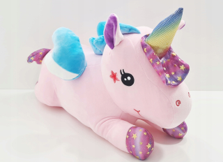 Prikrývka, prehozy na posteľ - 3in1 Mascot vankúš s prikrývkou jednorožca