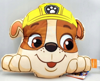 Detský dekoračný vankúš - Maskot tvar Pad Psi hliadky sutiny