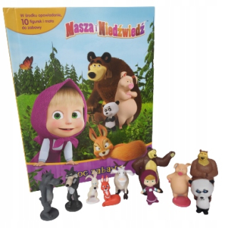 Máša a medveď figúrky hračky Doll Book