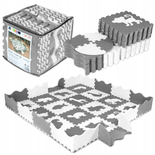 Vzdelávacie rohože penové puzzle deti zvieratá