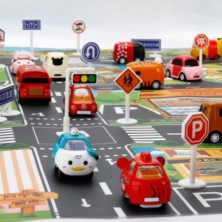 Fun Mat City street + dopravné značky voda