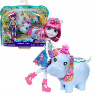 Mattel Enchantimals Doll Domáce Hedda Hippo