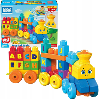 Stavebnica - Mega ABC Train Music Brands so zvukmi FWK22