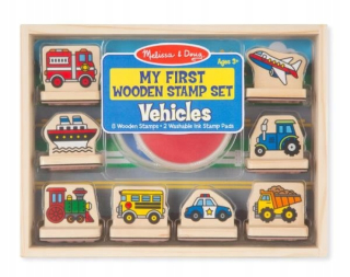 Melissa a Doug Známky s rukoväťou Vehicles Mascara