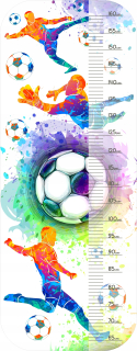 Meter na meranie výšky detí - Rast merať futbal na nálepku na stenu