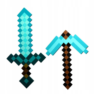 Minecraft - Meč a diamant pick-up s penou EVA hre