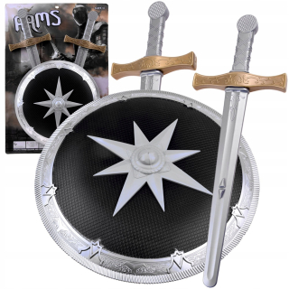 Meče + ochranný štít sada Knight ZA3937