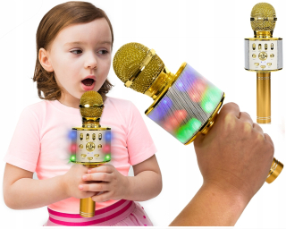 DMX LED Karaoke Mikrofón sa pripája k telefónu