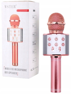 Bezdrôtový karaoke mikrofón pre detský reproduktor