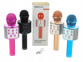 Karaoke mikrofón s reproduktorom USB Bluetooth