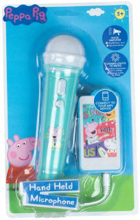 Mikrofón so svetelným Peppa Pig