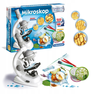 Mikroskop pre deti X600 50 úloh sú 8+ Clementoni