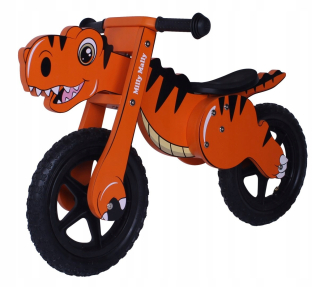 Odrážadlo pre batoľa - Milly Mally Race Bicycle Dino Orange