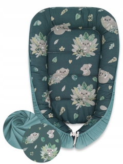 Hniezdo pre bábätko - Cotton Cocoon 75x55 Tropická tma 75x55