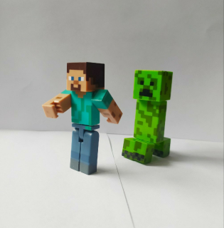 Minecraft - Minecraft figúrky Kit Creeper Steve Supergadzet