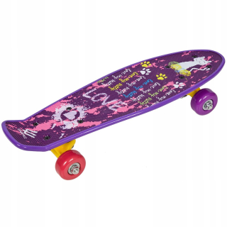 Mini plastová skateboard enero Love Kitty