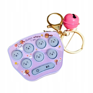 Mini Hamster Memory Game Toy Keychain LED Electron