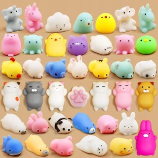 Mini Mochi Animals Anti -Stress Hračky 40 ks