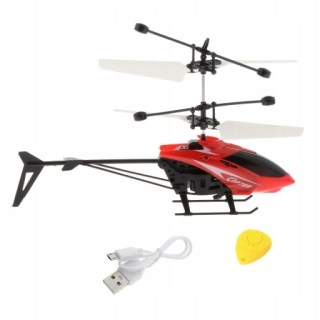 Mini vrtuľník RC - červená